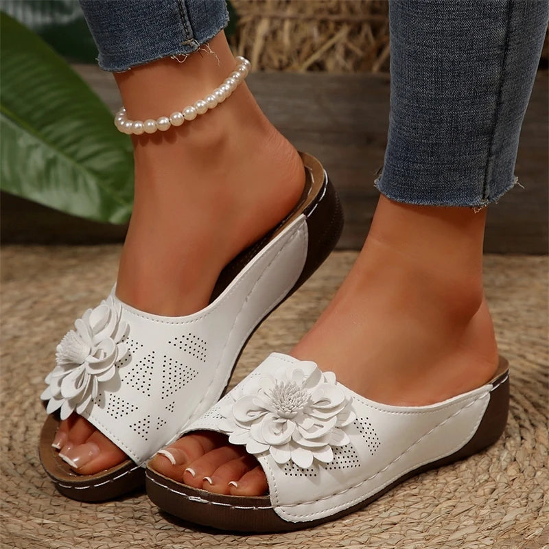 Women Sandals Shoes Summer Fashion Wedge Walking Shoes Comfortable Slip On Women's Sandals Light Female Sandalias Mujer Footwear