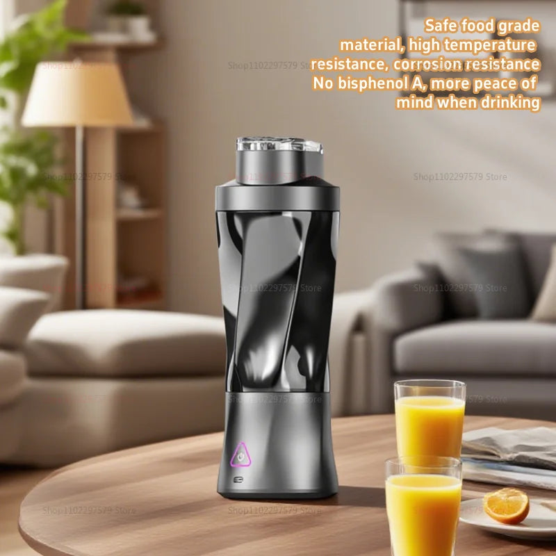 Portable Electric Blender Juicer USB Rechargeable Mini Smoothie Maker Multifunction Fruit Blender For Home Office Travel Usage