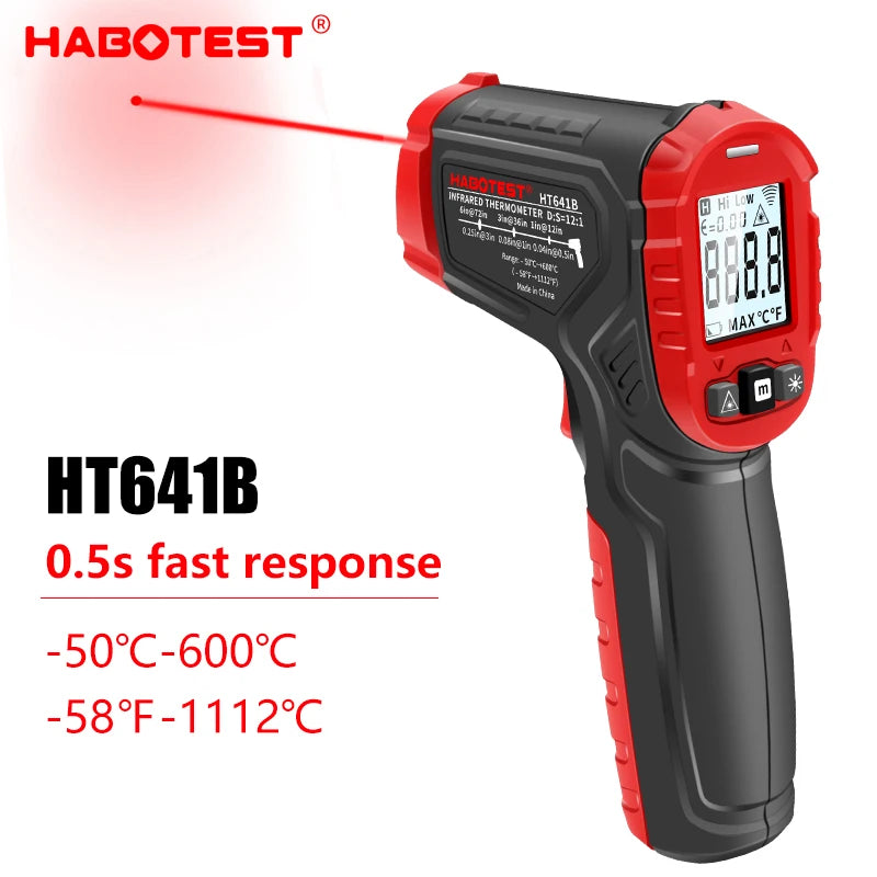 Digital Infrared Thermometer -50~600℃ IR Laser termometro Pyrometer Gun Non-Contact Laser Temperature Meter gauge Tools