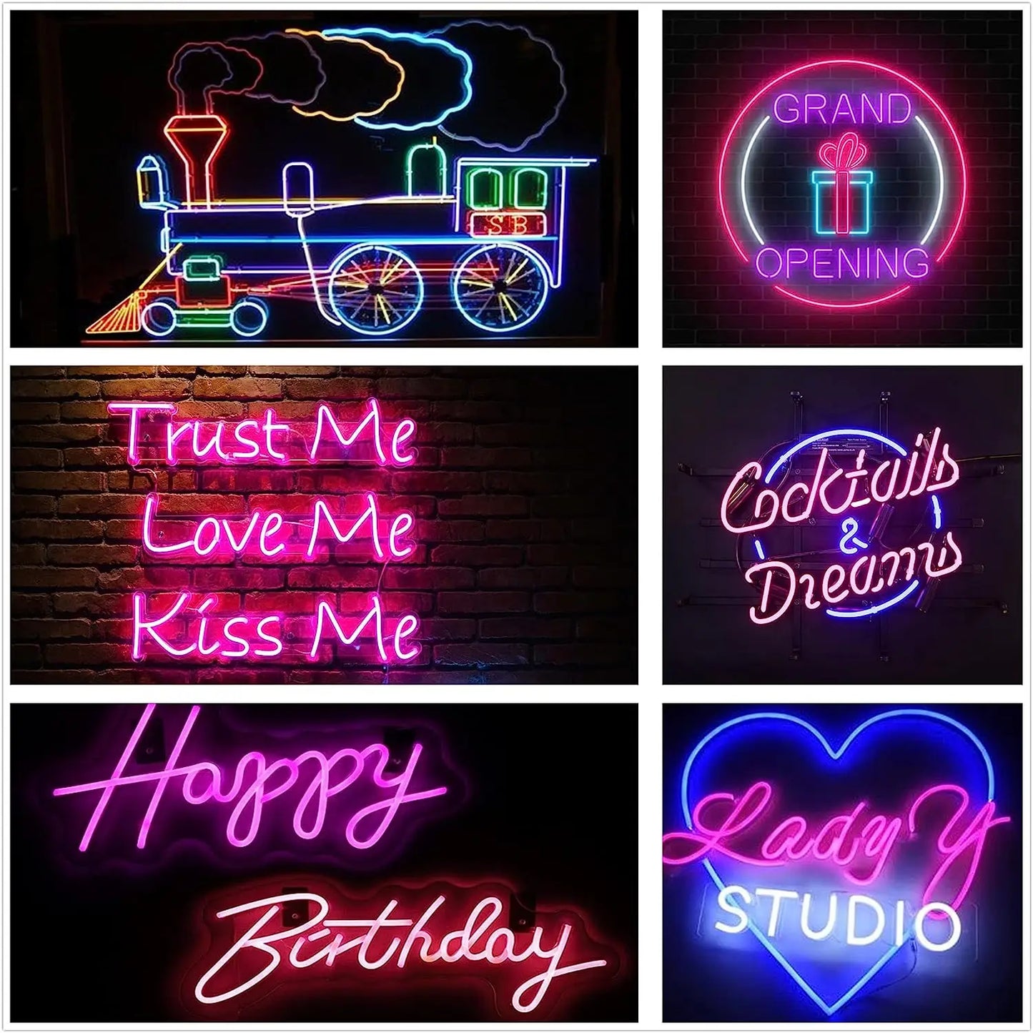 LED Neon Lights,  12V 5M Flexible，Neon Rope Light,  Waterproof Flex DIY Cuttable LED Light Strip for Indoor Outdoor Decoration