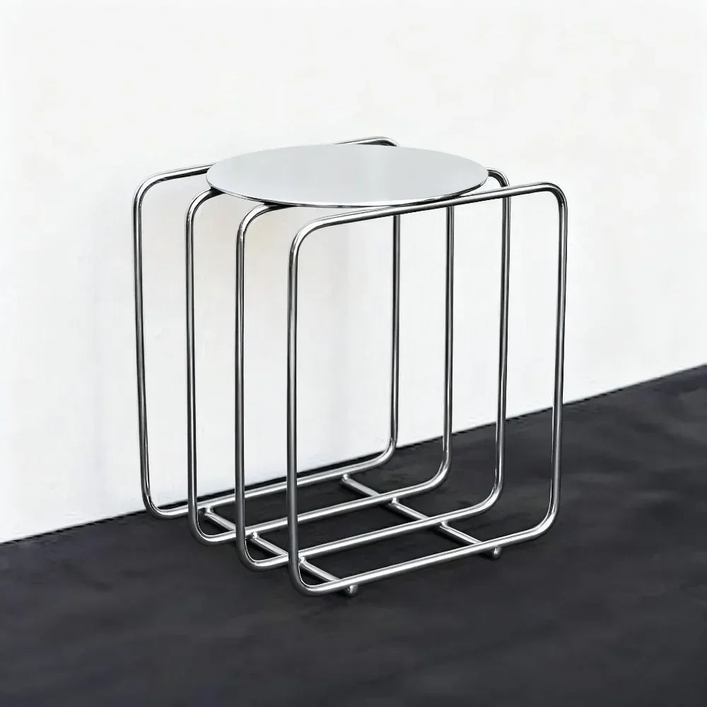 Modern Nightstand, Funky Bedside Table, Shelf Unit, Plant Stand, Vinyl Record Storage, Cute Coffee Table for Livingroom Bedroom