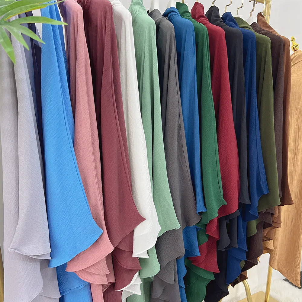 Eid Muslim Long Khimar Prayer Hijab for Women Ramadan Wrap Overhead Prayer Scarf  Islamic Dubai Saudi Niqab Headscarf 2024
