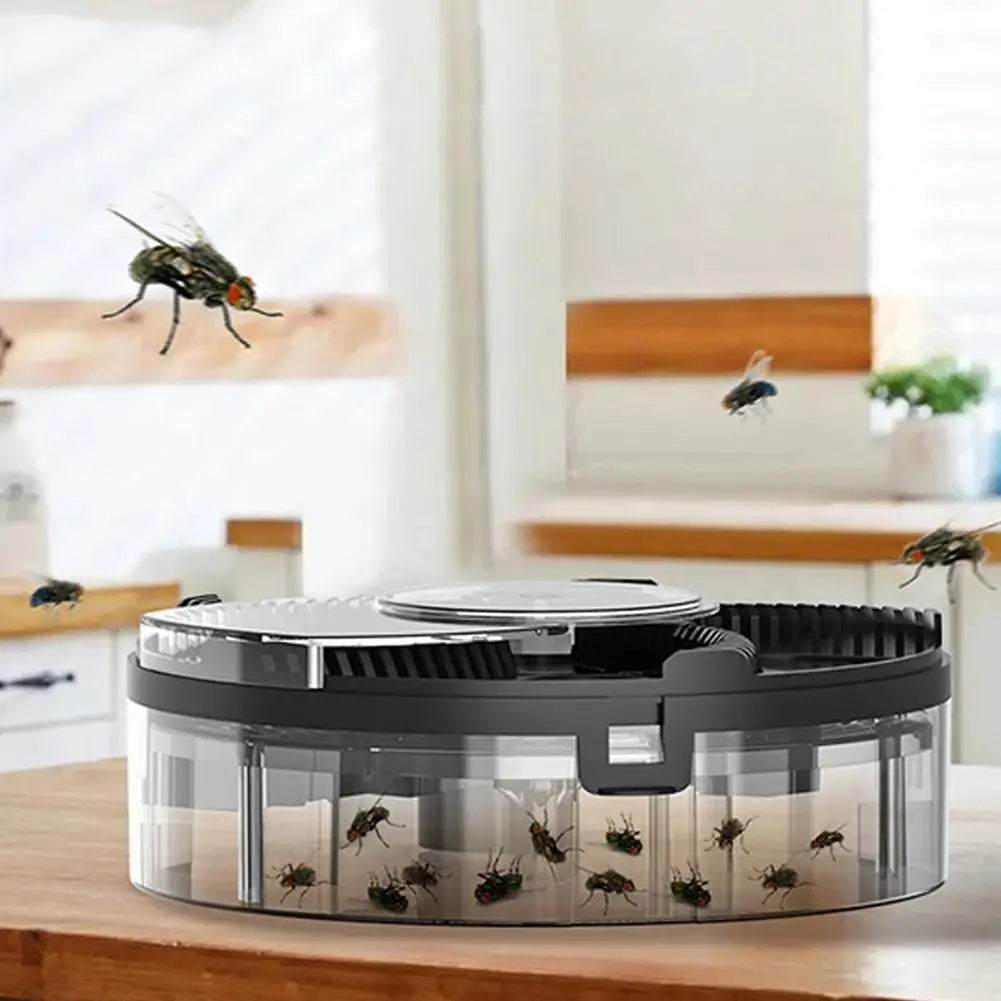 New Electric Fly Trap USB Rechargeable Flycatcher Indoor Outdoor Safety Insect Catching Tool for Home Kitchen Garden Flytrap
