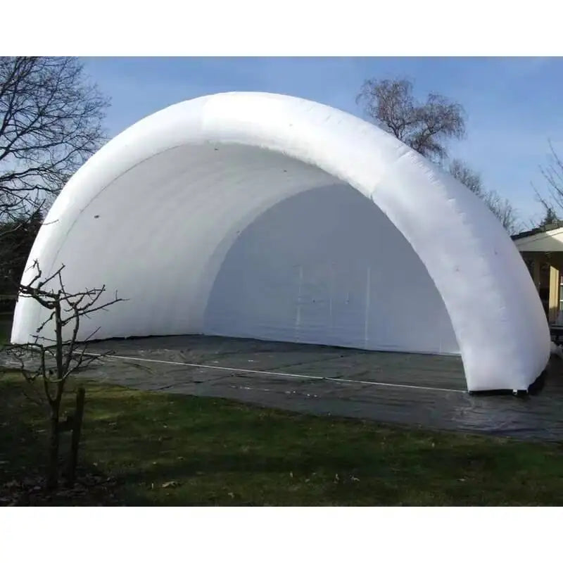 Giant Red Tent While Iatable Stage Cover Shelter Air Roof For Outdoor Activities And Promotion Display