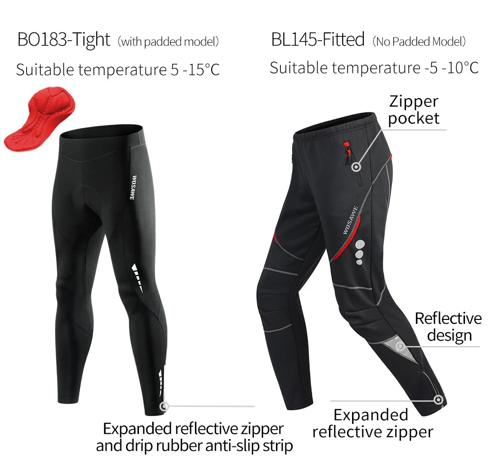 WOSAWE Winter Autumn Cycling Clothes Riding Suits Bicycle Men Long Sleeves Jacket Thickening Windproof Bike Jackets