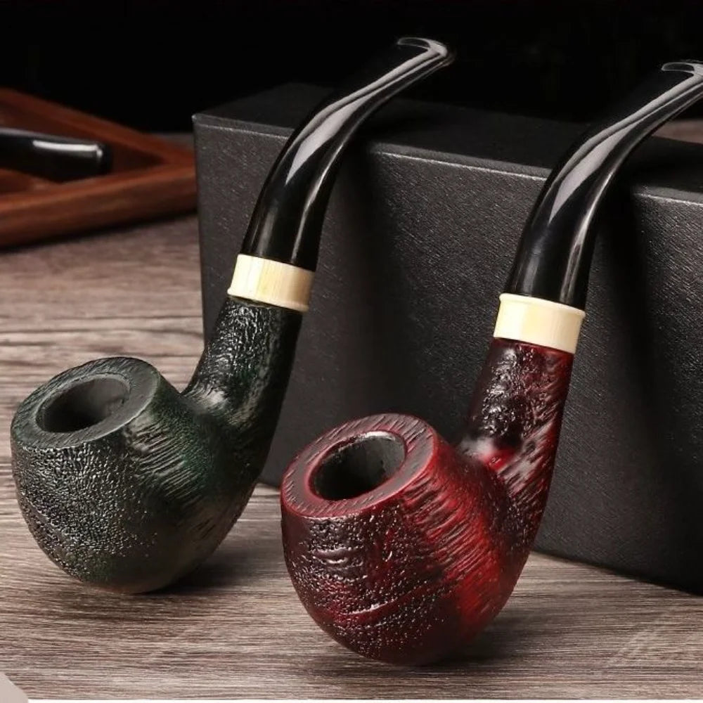 Premium Handcrafted Tobacco Pipe – Classic Briar Wood Smoking Pipe with Elegant Finish