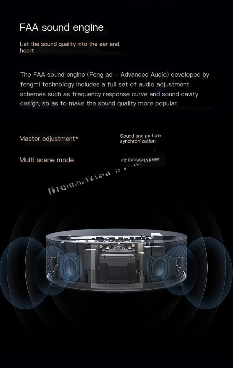 Formovie Fengmi U5000 Laser Projector 1700ANSI Lumen Full HD MEMC HDR10 Home Theater Ultra Short Throw Projection TV Beamer