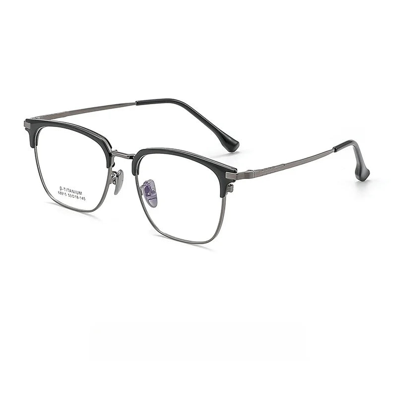 Metal Glasses Frames Business Retro Square Men's Frames Ultra-light And Versatile Optical Prescription Frames For Men 68815L