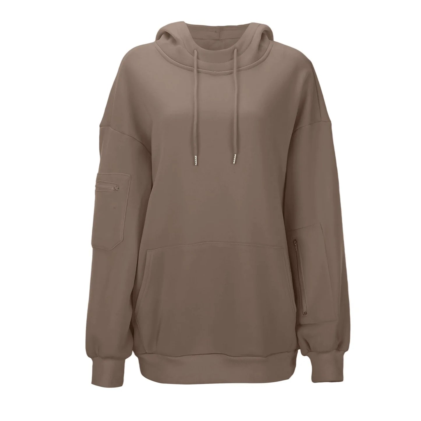 Oversize Hooded Sweatshirt Women With Eye Mask Solid Color Loose Casual Hoodies Sport Running Plus Size Sweatshirt Pullover