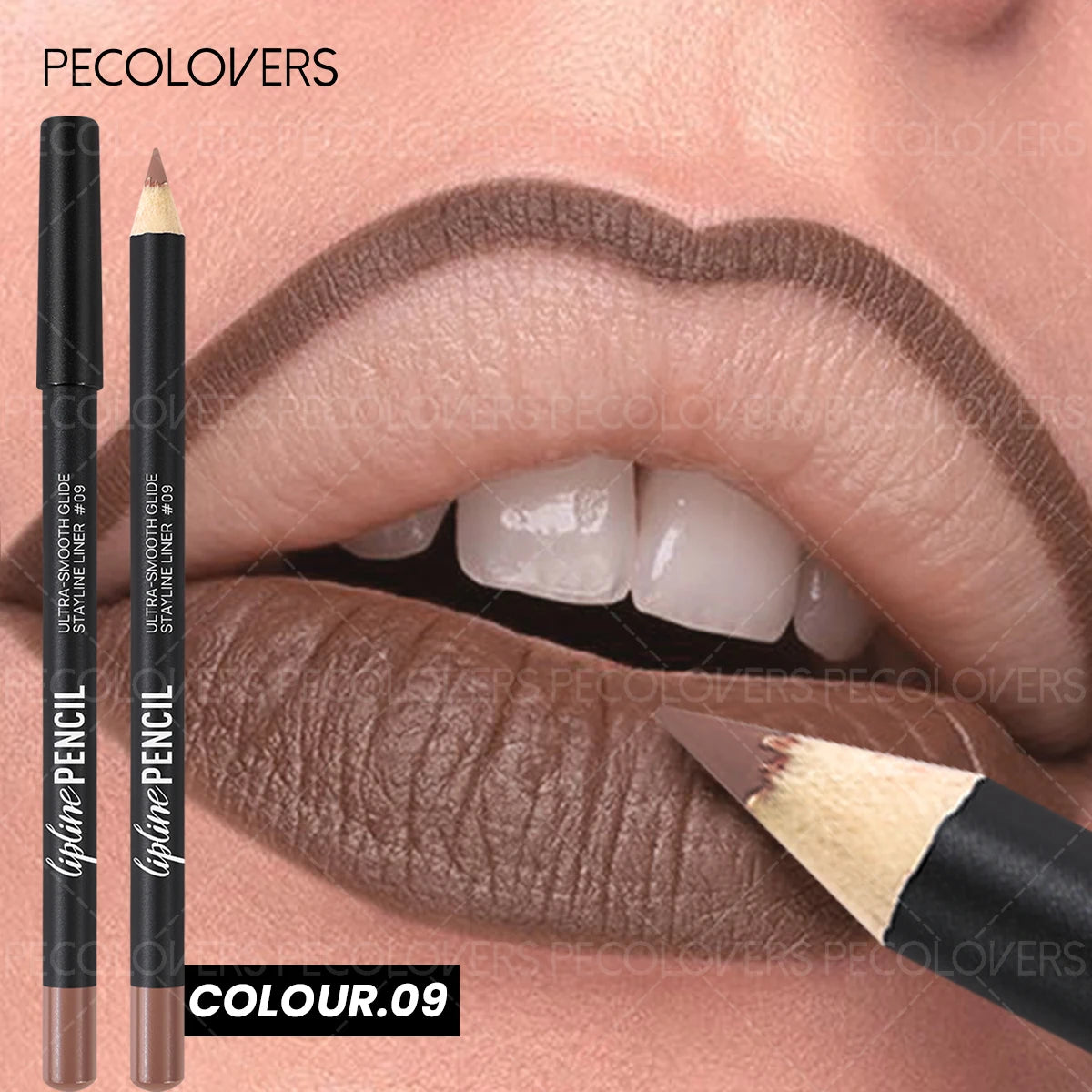 Lipliner Lipstick, Plump and Charming Lips, Not Dry, Nude Brown, Multi-color Choice, with A Variety of Makeup, Lip Cosmetics