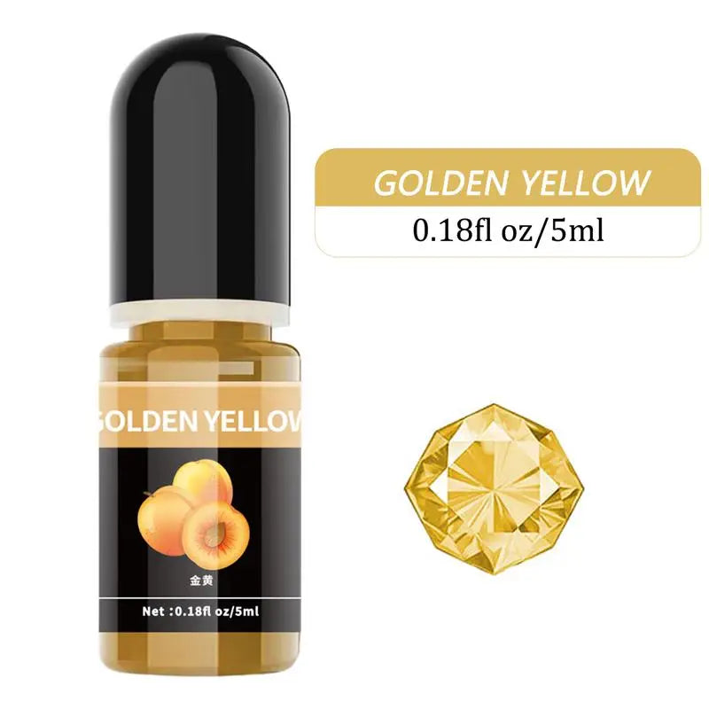Epoxy Resin Pigment 5ml Liquid Epoxy UV Resin Dye Transparent Colorant For UV Resin AB Glue Coloring DIY Resin Art Jewelry Makin