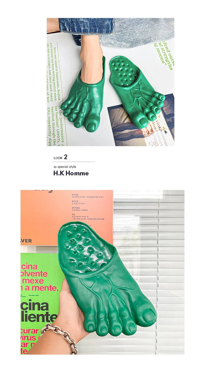 Funny Slippers Man Women Footwear Shoes For Men Sandals Male House Shoes Beach Slippers Uniex Slippers Bigfoot Amazing Sandals