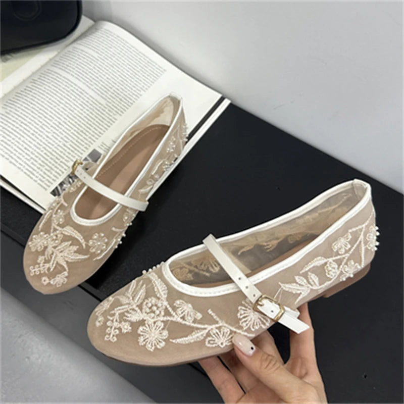 Spring Autumn Round Toe Flat Heels Women Fashion Concise Casual Party Dress Shoes Zapatos De Mujer