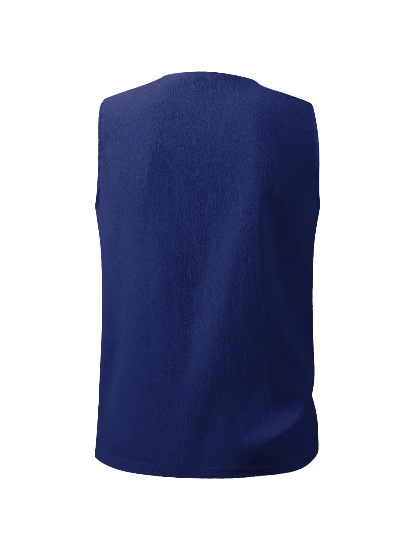 Summer Mens Tank Tops Vest Casual Comfortable breathable Sleeveless Shirts Loose Lace Up O-Neck Tops Streetwear