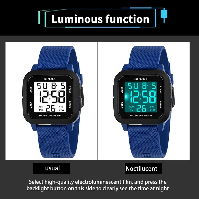 Sports Watches for Men Electronic Watch Digital Retro Style Clock Men Male Reloj Hombre Students Sports Watch Relogio Masculino