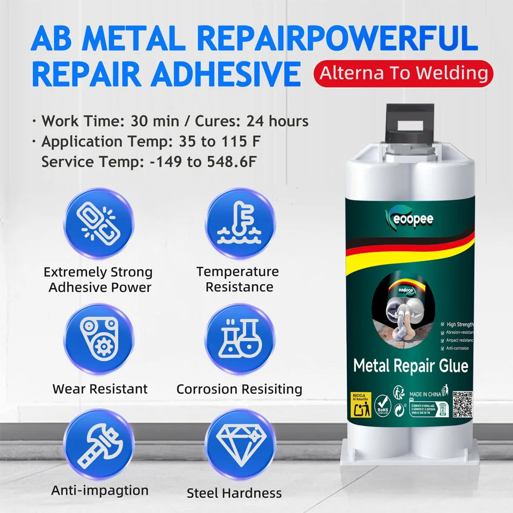 Epoxy resin AB Glue Strong bonding Transparent adhesive High viscosity waterproof Repair metal, ceramics, electronic components