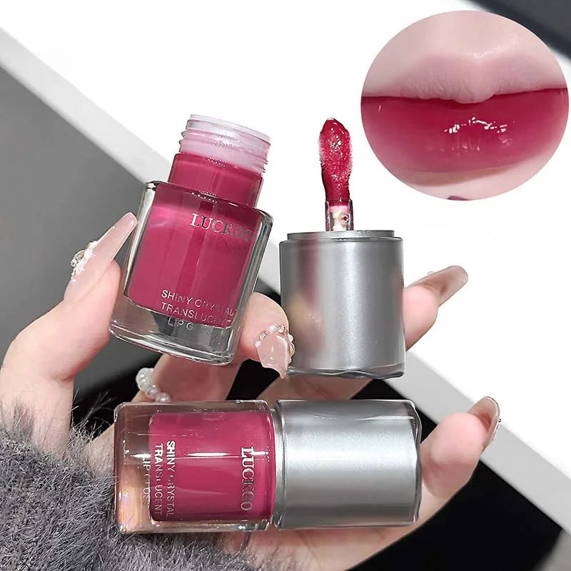 Shiny crystal through lips honey, moisturizing mirror moisturizing overlay, natural color lip glaze, moisturizing easy makeup