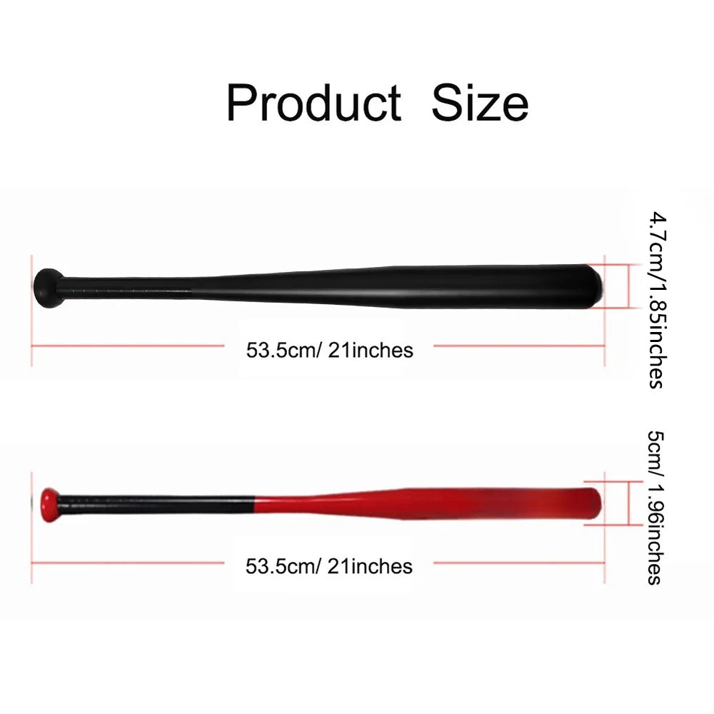 1pc 21'' Alloy Steel Baseball Bat, for All Skill, Black, Pro Training & Game, Heavy Bat Perfect for Sports & Home Practice