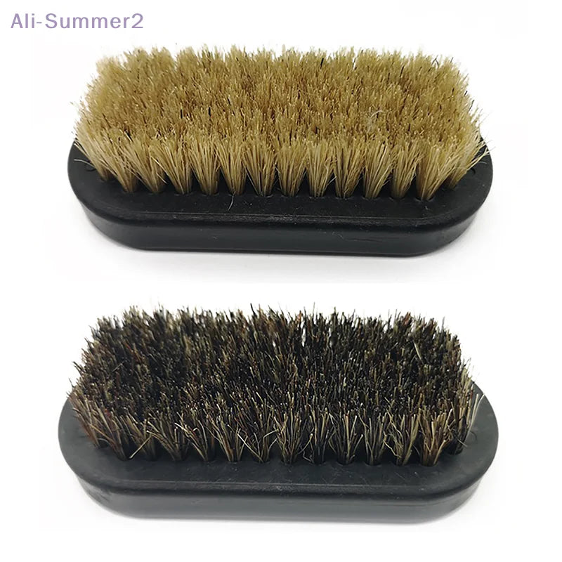 Shoe Polish Brush Leather Pig Hair Soft Polishing Tool Cleaning Brush Nub Leather Boots Clean Shine Brush
