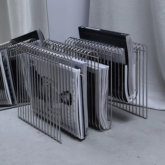 Modern Multi-Functional Table & Bookshelf with Heavy-Duty Powder-Coated Frame Space-Saving Minimalist Design for Home And Office