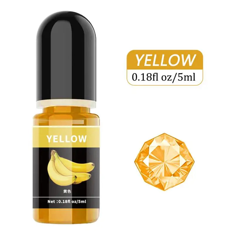 Epoxy Resin Pigment 5ml Liquid Epoxy UV Resin Dye Transparent Colorant For UV Resin AB Glue Coloring DIY Resin Art Jewelry Makin