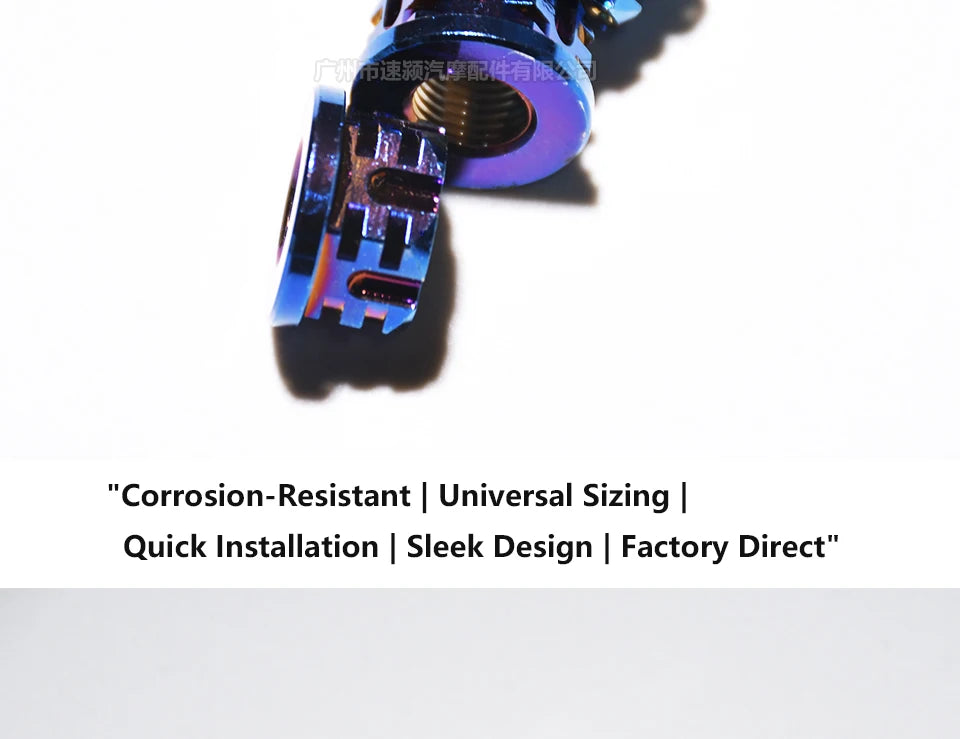 modified titanium plated nuts and bolts M10 M12 M16 M18 stainless steel 304 electric vehicle accessories