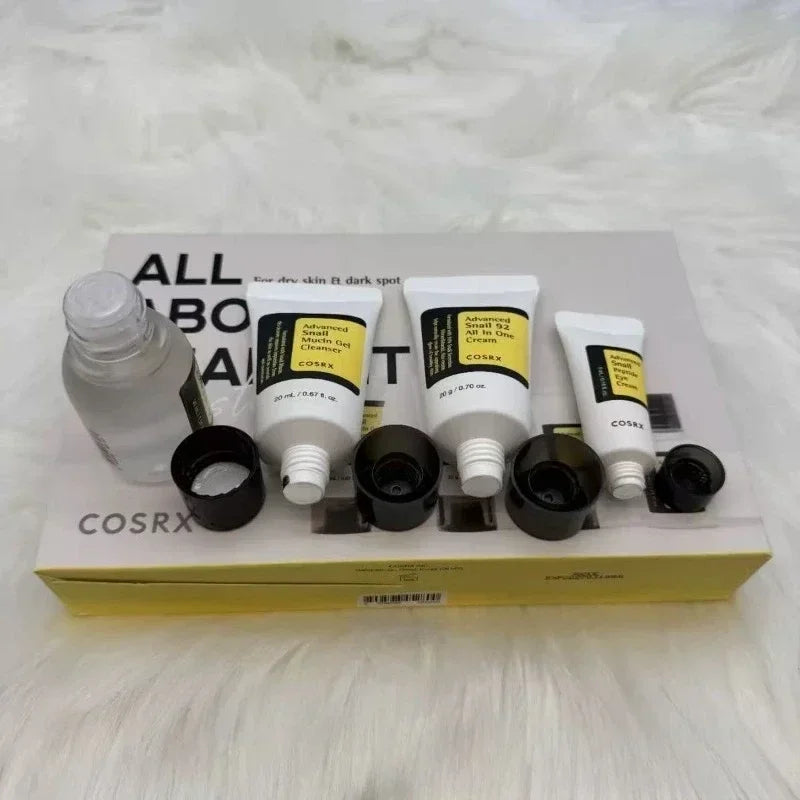COSRX Snail Essence Set Skin Care Mucin Mucus Hydrating Moisturizing Soothing Softening Skin Care Set