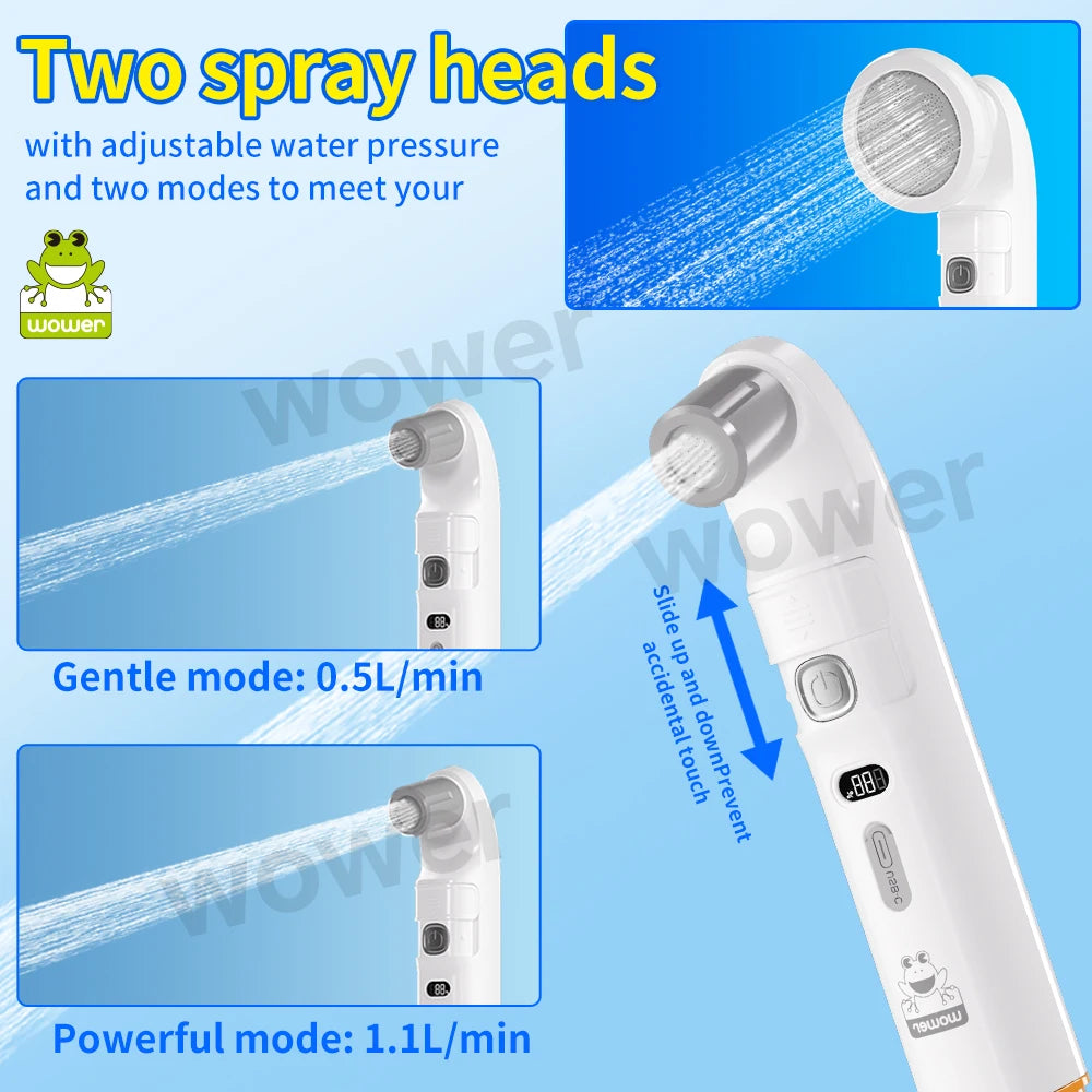Portable Bidet Handheld Shataff Electric Bidet Dual-purpose Head for Personal Hygiene Cleaning Travel Camping Bidet RV Garden