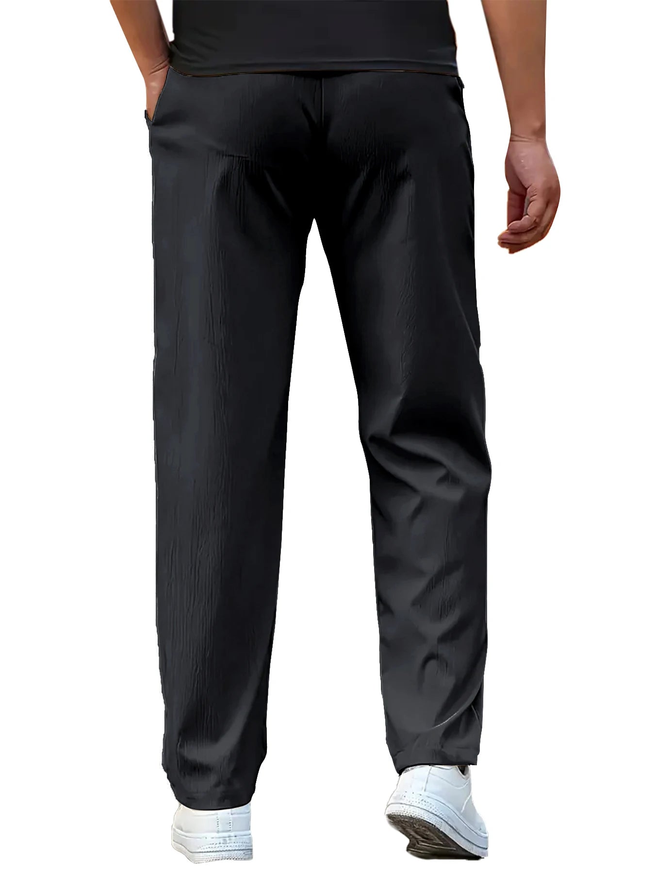Men's Casual Pants Sweatpant Breathable Sports Trouser Elastic Waist Straight Wide Joggers Running  Workout Long Pants Men