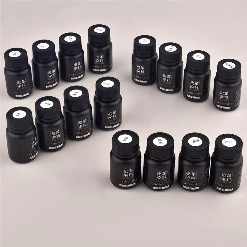 30ml Leather Pigment Dye Coloring Liquid Leather Repair Refurbish For vegetable Leather Dyeing Bag Shoes Skin Care