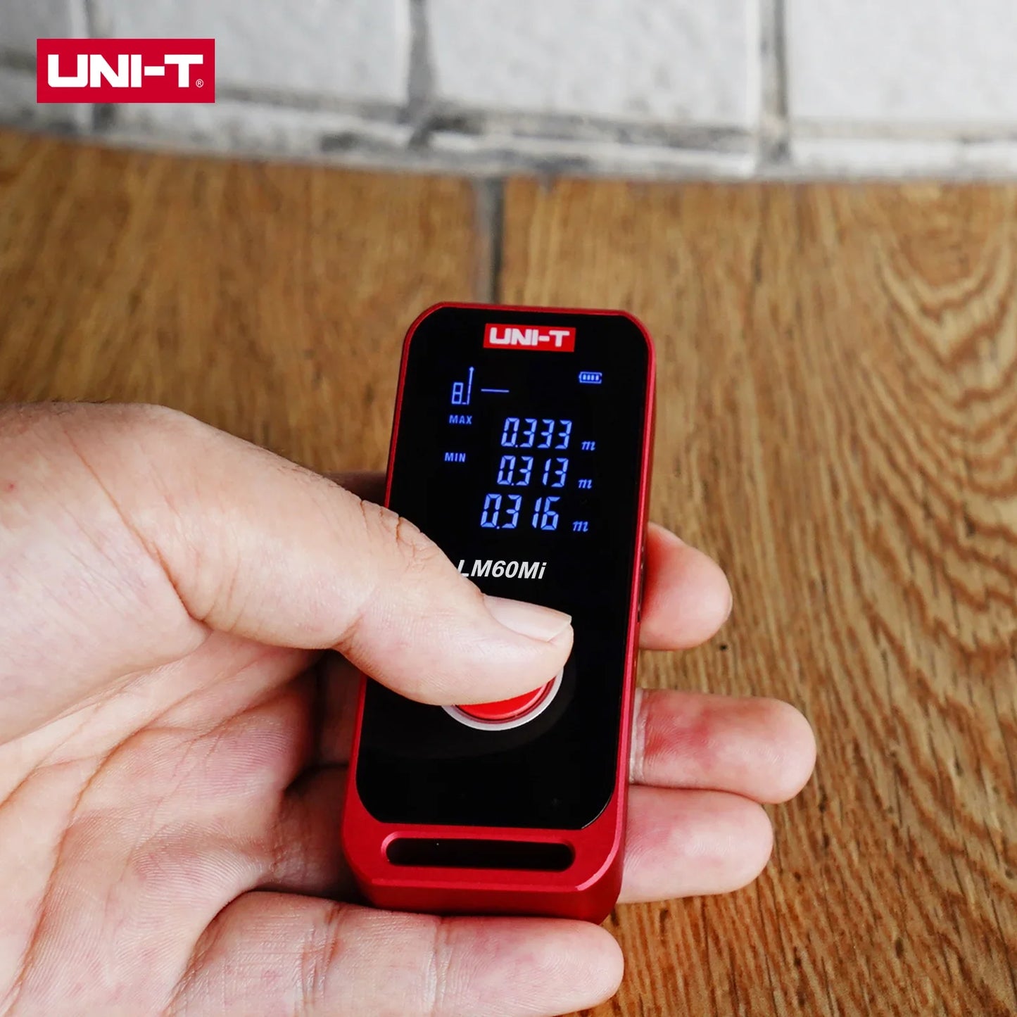UNI-T Mini Laser Distance 40/60m Range Rechargeable 3.7V Wall Area/Volume/Circumference Measurement LM40Mi LM60Mi