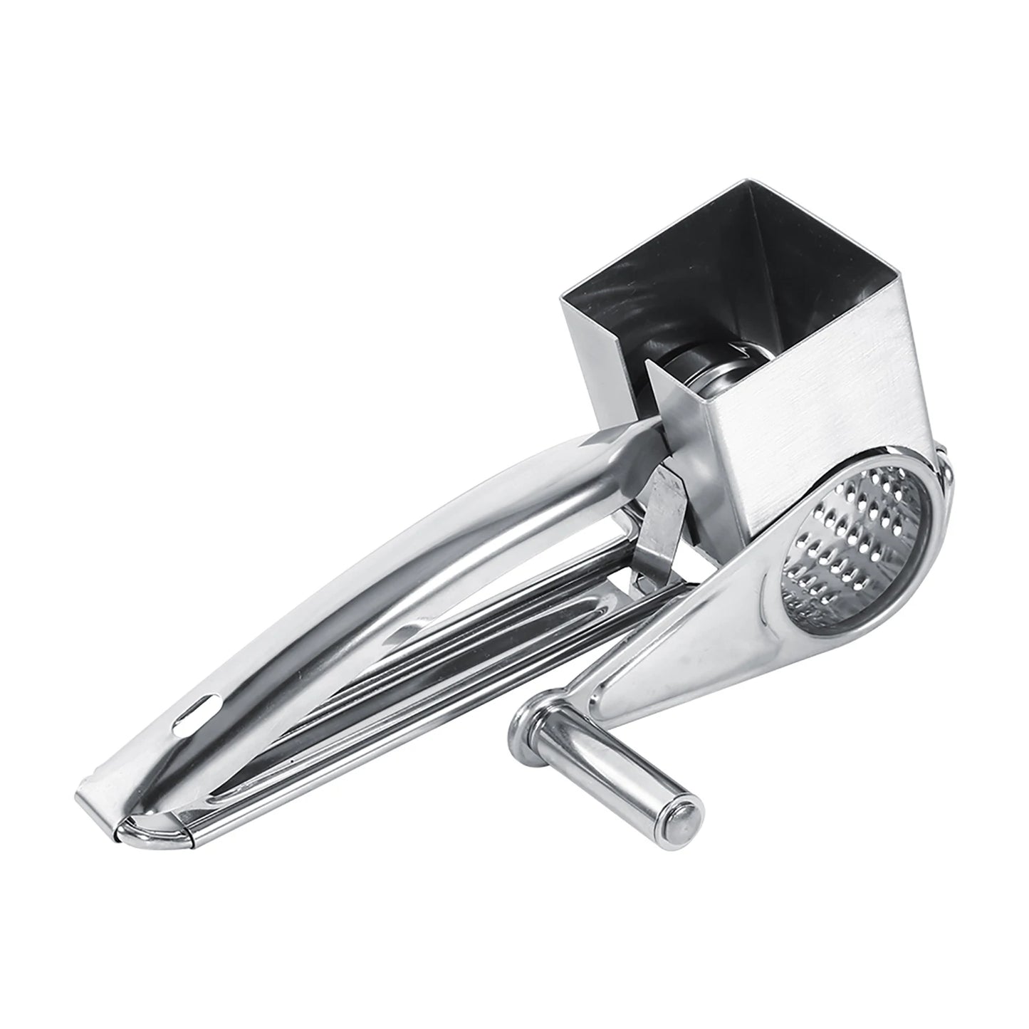 Grater Multifunctional Kitchen Craft Rotary Stainless Steel Cheese Grater 1 Drums  Shred Tool Stainless Steel Cheese Grater