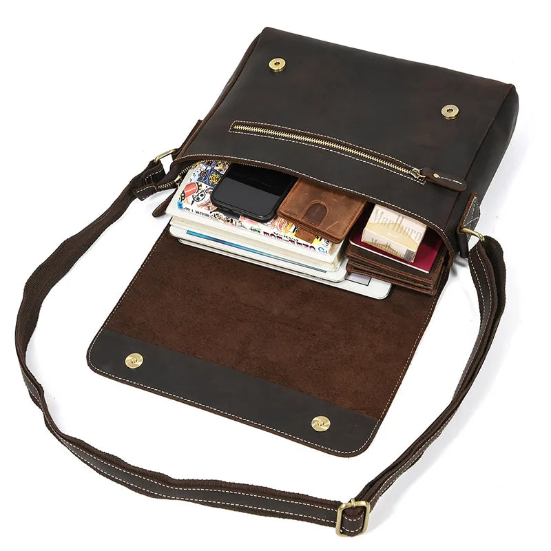 Genuine Leather Man Shoulder Bags Cow Skin Mens Casual Crossbody Bag Messenger Bag cross shoulder bag men leather