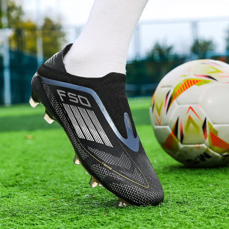 Men Football Boots Training Soccer Shoes Drop Shipping Match Sport Cleats Indoor Sneakers FG Ultralight Long Spikes Breathable