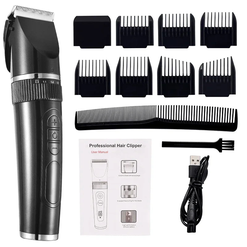 Hair Clipper Professional Hair Trimmer Barber Hair Cutting Machine Electric Shavers for Men Beard Shaving Razor Beard Trimmer
