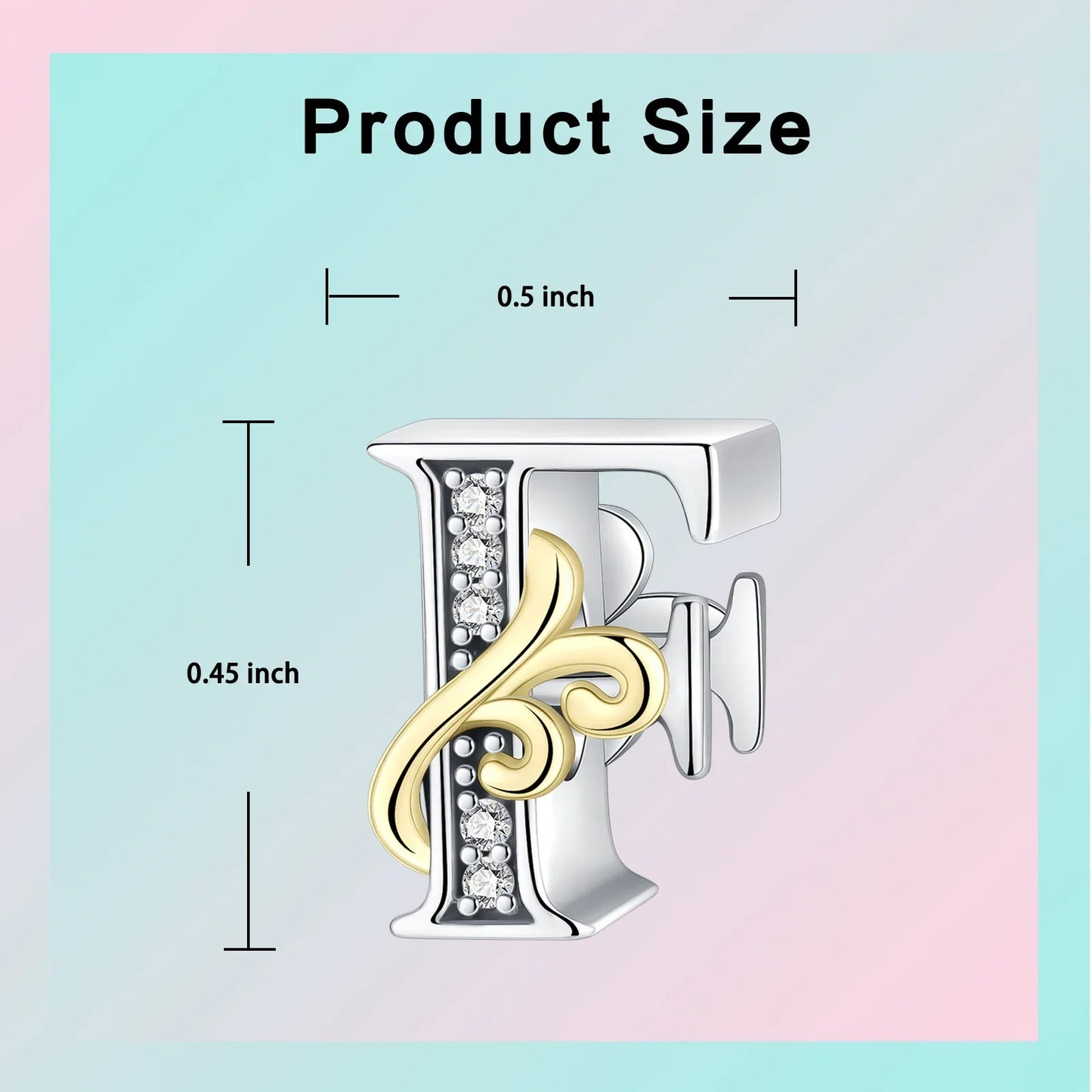 925 Sterling Silver  A-Z 26 English Letters Retro Fashion Pendant Fit Original Bracelet Charm Beads Necklace Diy Female Jewelry