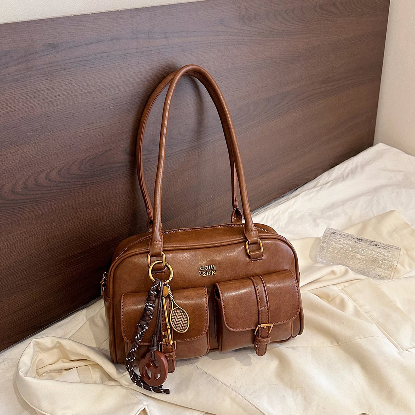 Ladies Large-Capacity Tote Bag Women Vintage Retro Chic Handbags Girl Shopping Shoulder Bag Women's Purses Top Handle Bags