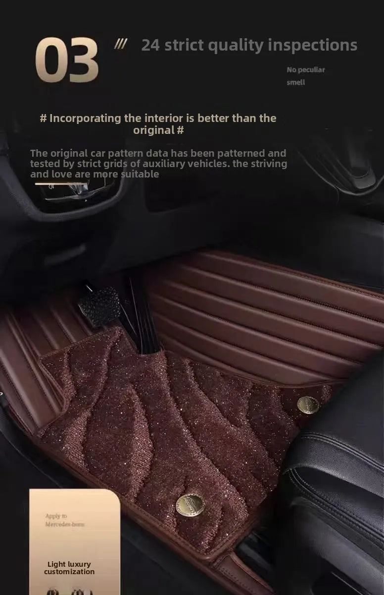 Starry Sky Carpet Car Foot Mat Special Car Customization Five Seat Full Set Full Surround Velvet Foot Mat