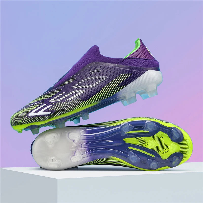 New Men's Football Boots Turf Comfortable Soccer Shoes Sport Ultralight Fg Grass Cleats Futsal Non Slip Indoor Adult Non-Slip