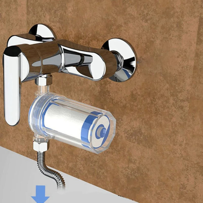 Washing Machine Water Heater Shower Shower Water Filter Front Tap Water Purifier Filter Easy To Use Blue&White