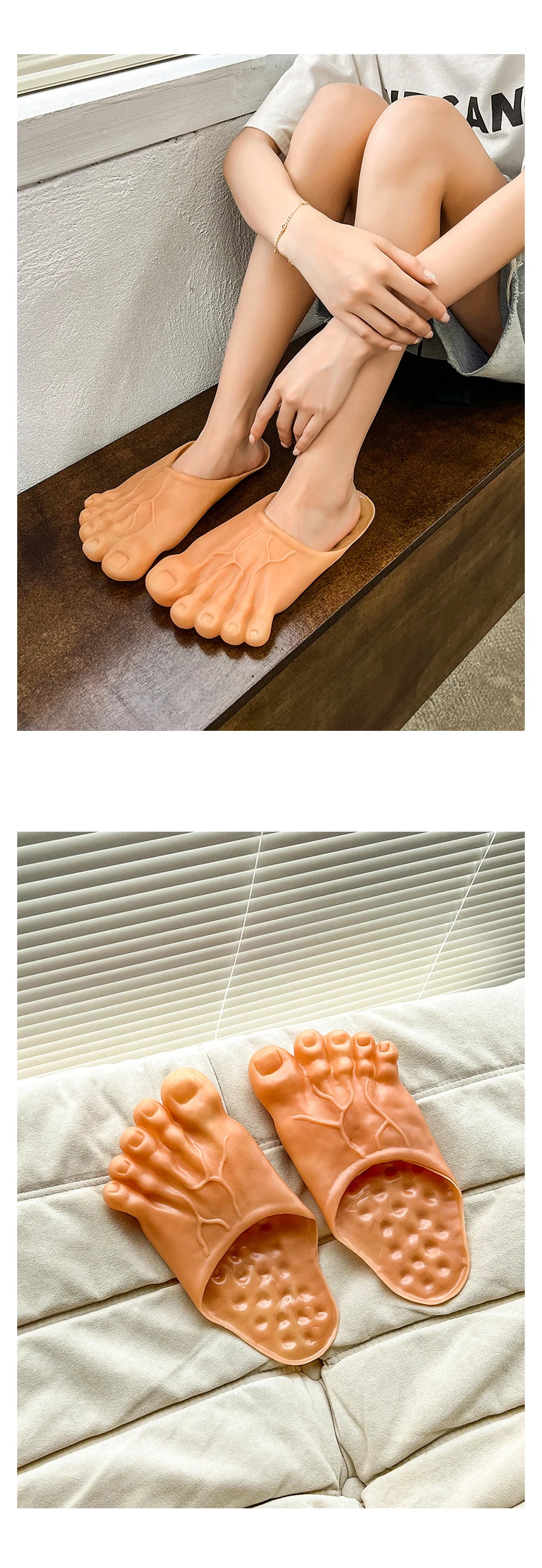 Funny Slippers Man Women Footwear Shoes For Men Sandals Male House Shoes Beach Slippers Uniex Slippers Bigfoot Amazing Sandals
