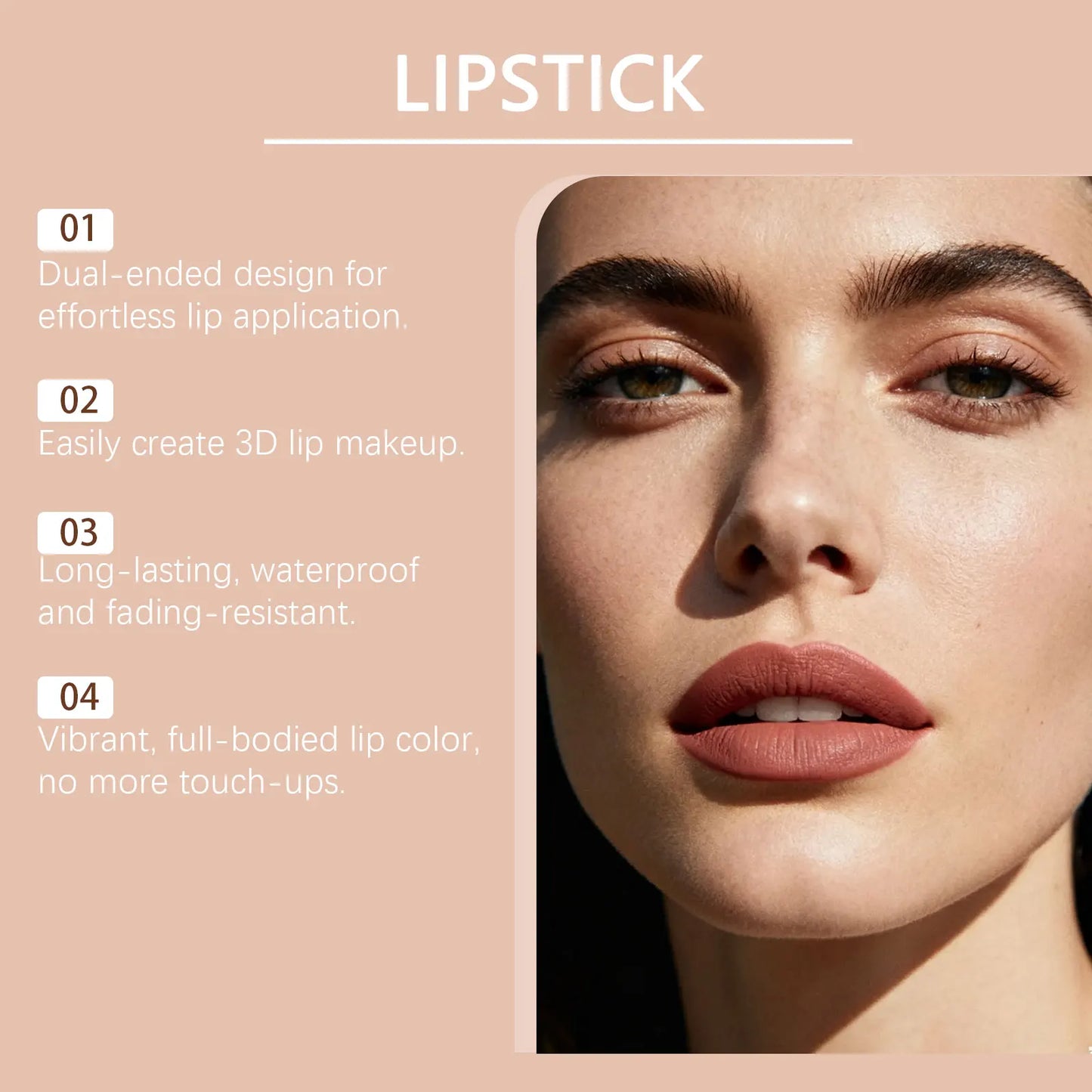 Party Lipstick Waterproof Long-Lasting Moisturizing Lip Gloss Festival Gift Rose Pink, Bright Red, Dark Purple, And Orange Brown