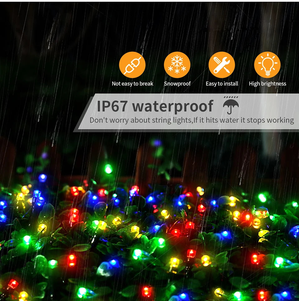Decorative String 50M 100M 24V LED Strip Light Waterproof Fairy Garland Lights For Outdoor Garden Home Christmas New Year Decor
