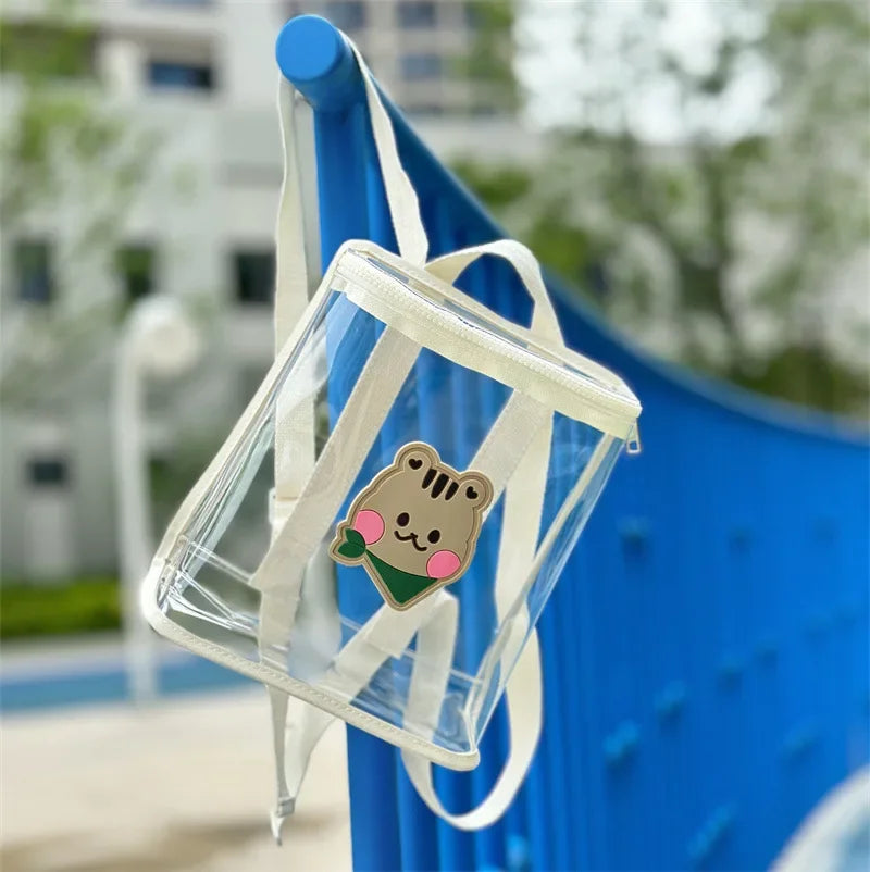 Kids Backpack Toddler Backpack Mother Kids Bags for Girl School Bags Cute Pvc Transparent Bag for Boy Bolsas Para Niños Mochila