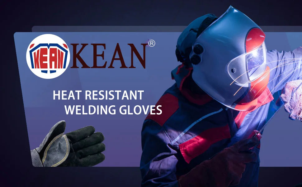 Welding Gloves,Tig/Mig Welding Glove,BBQ Oven Glove,guantes para soldar, Heat- Insulated Mittens