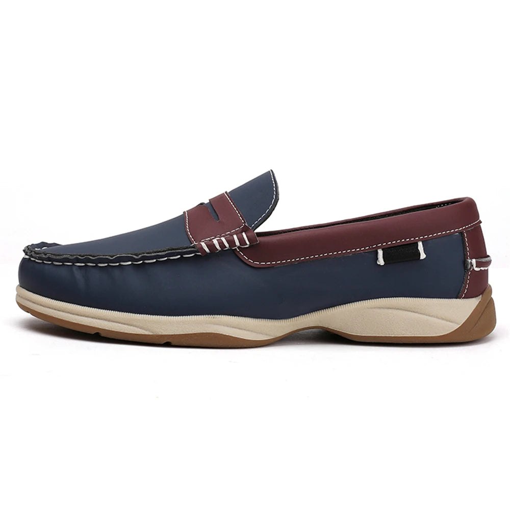 Men's Business Casual Loafers Shoes for Office Travel And Vacation Durable Elegant TPR Outsole Formal Shoes
