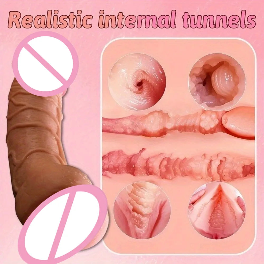 Pocket Pussy Gay Sex Toys for Men Ejaculating Male Maturbator with Realistic Dildo Soft Male Stroker Ass Toy  Masturbation Men