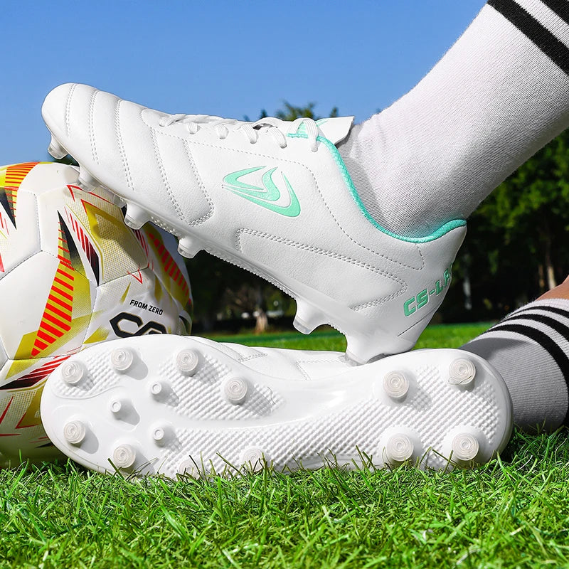 New Men Football Boots Outdoor Soccer Shoes TF FG Grass Cleats Comfortable Training Shoes Match Futsal Breathable Sport Indoor