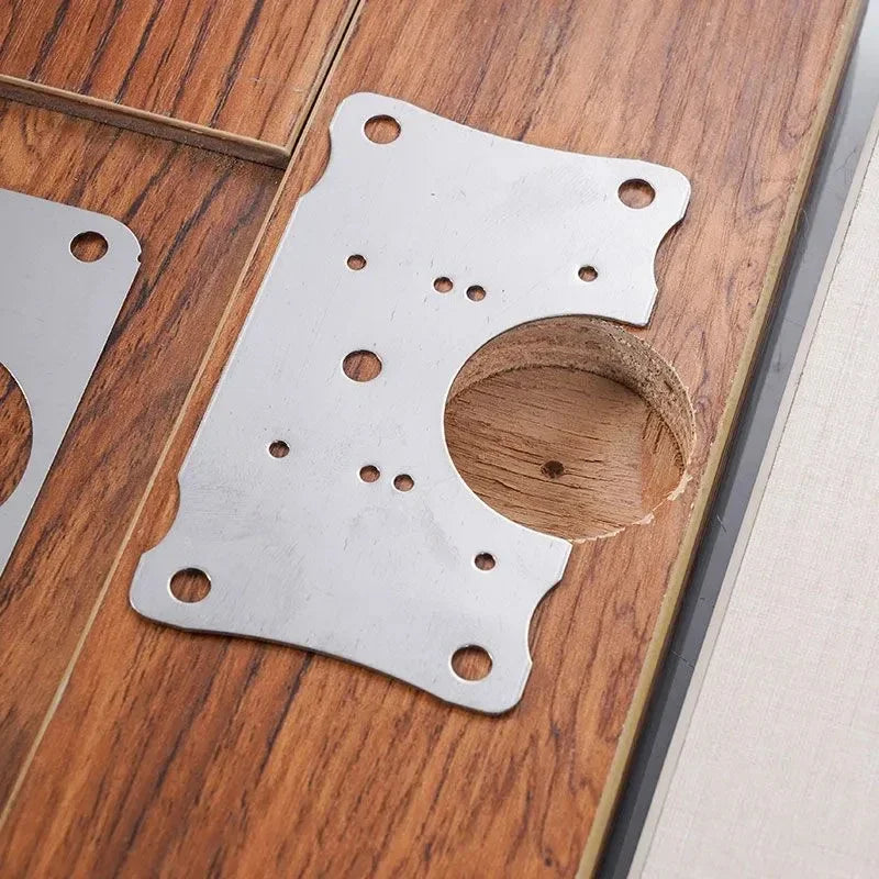 4/8pcs hinge repair parts fixing plate with screws, repair plate, installation gasket, used for cabinet and wardrobe doors