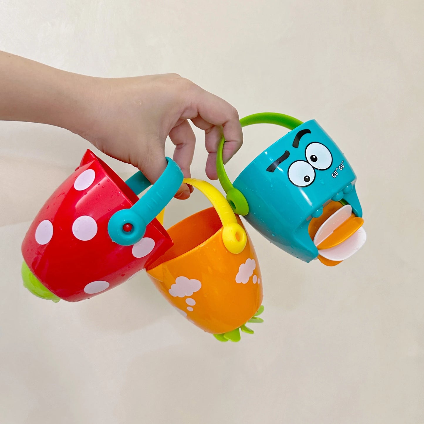 Baby Shower Bath Toys Leaky Bucket Water Cups Sprinkling Play for Toddler Bathtub Beach Mini Bathroom Gifts pool toys baby bath